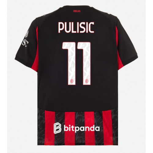 AC Milan Christian Pulisic #11 Hjemmebanetrøje 2025-26 Kortærmet